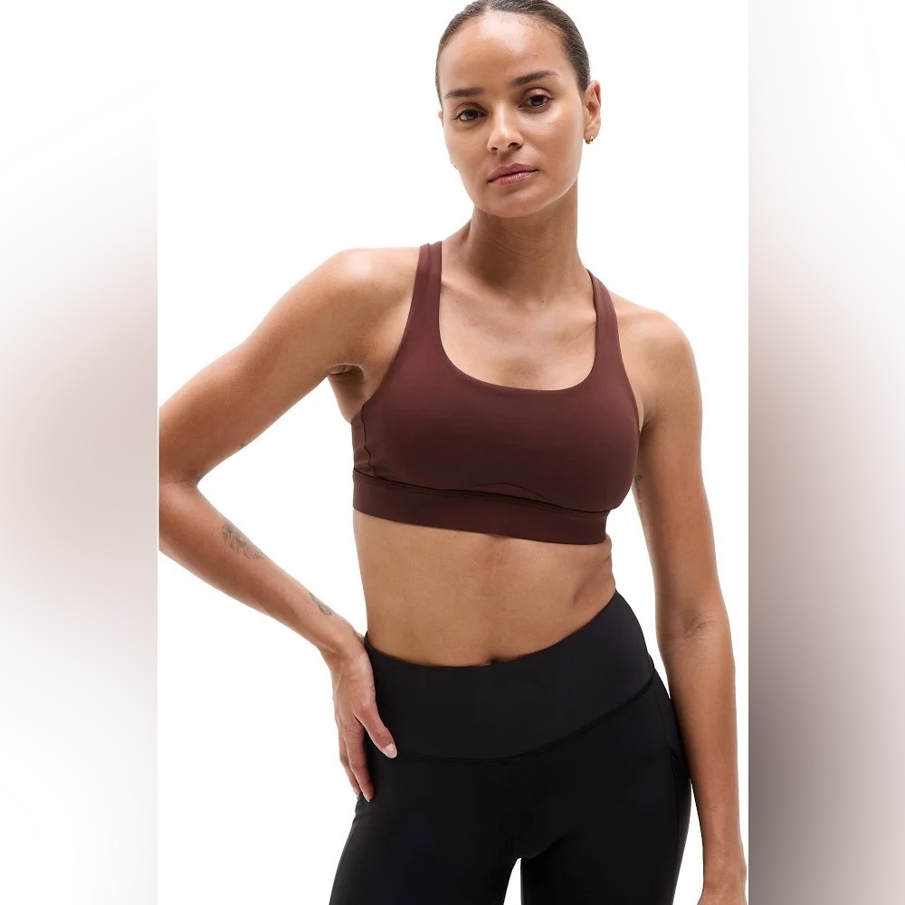 Athleta Interval Sports Bra A-C Size Large NWT